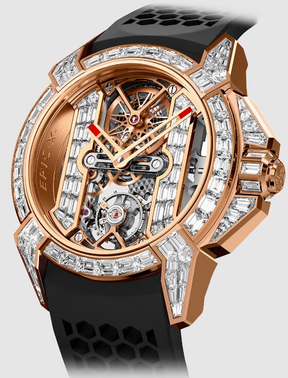 Jacob & Co. EPIC X BAGUETTE ROSE GOLD Watch Replica EX820.43.BD.BD.ABRUA Jacob and Co Watch Price Jacob & Co. EPIC X BAGUETTE ROSE GOLD Watch Replica EX820.43.BD.BD.ABRUA Jacob and Co Watch Price